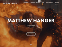 Tablet Screenshot of matthewhanger.com